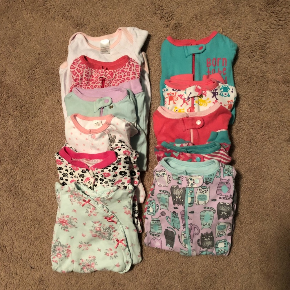 0-3 Mo Bundle Pajamas